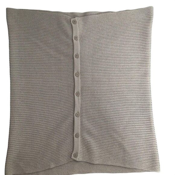 Grey button down top - Picture 1 of 3